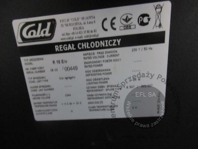 3 - Regał chłodniczy łączony COLD 2018r.