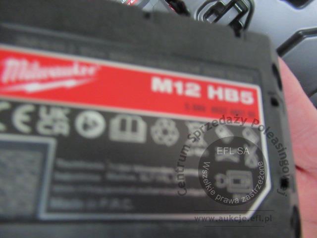 11 - Klucz udarowy aku. Milwaukee zestaw M12FCIWF12G3-5