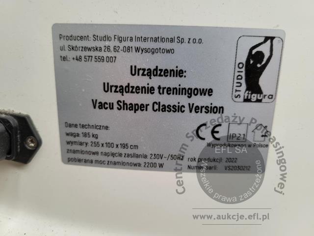 10 - Urządzenie treningowe Vacu Shaper Classic Version  2022r.