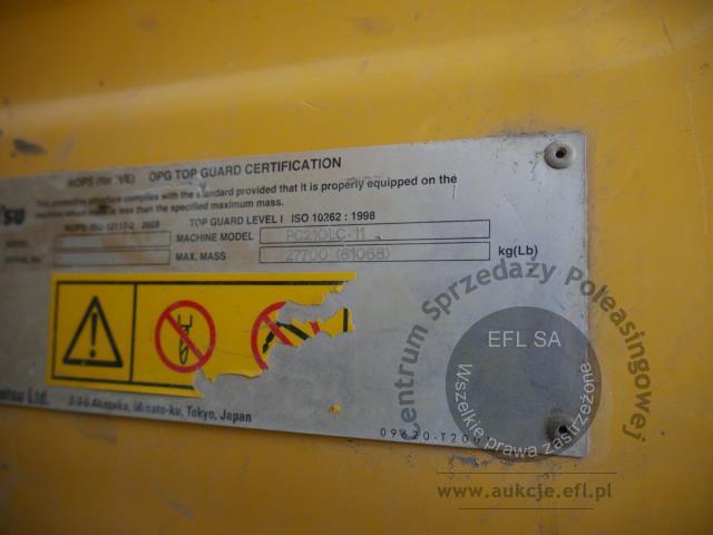30 - KOPARKA GĄSIENICOWA KOMATSU PC 210 - LC11 2019r.