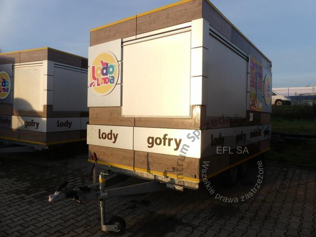 1 - Przyczepa gastronomiczna &quot;LODY GOFRY&quot; NIEWIADÓW B3500 2022r.