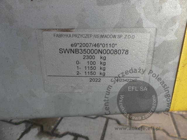 16 - Przyczepa gastronomiczna &quot;LODY GOFRY&quot; NIEWIADÓW B3500 2022r.