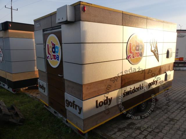 3 - Przyczepa gastronomiczna &quot;LODY GOFRY&quot; NIEWIADÓW B3500 2022r.