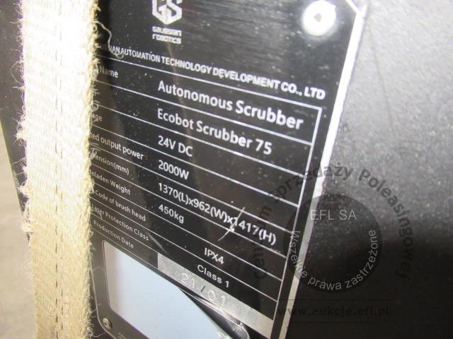 21 - Autonomiczna maszyna czyszcząca ECOBOT SCRUBBER 75