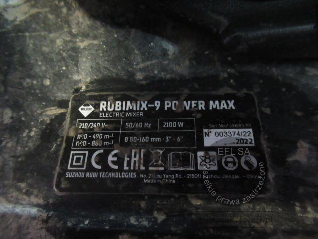 6 - Mieszarka do RUBIMIX 9 Power Max z walizką 2022r.