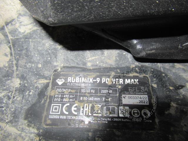 8 - Mieszarka do RUBIMIX 9 Power Max z walizką 2022r.