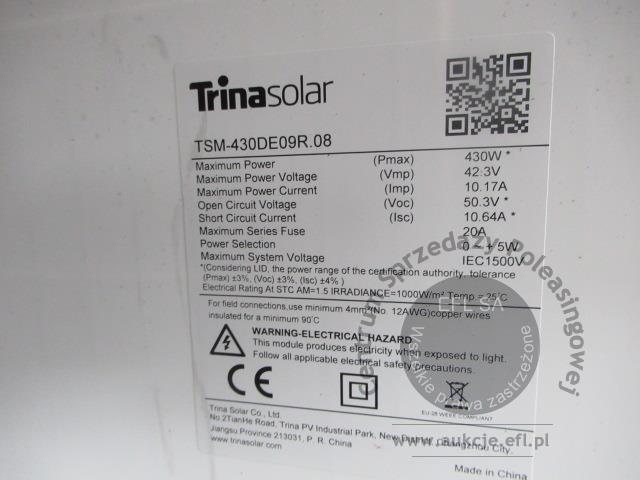 12 - Elementy instalacji fotowoltaicznej TRINASOLAR 49,88 kW