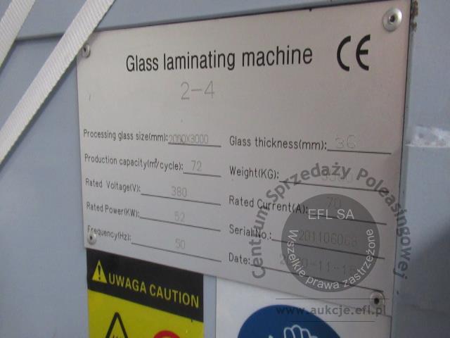 32 - Dwukomorowy piec do laminowania szkła  2020r.