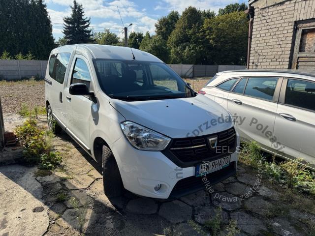 4 - Dacia Dokker 1.5 Blue dCi Laureate 2019r. DW9HA70 UWAGA!! Pojazd znajduje się w lokalizacji: Katowice 40-689, Małachowskiego 16