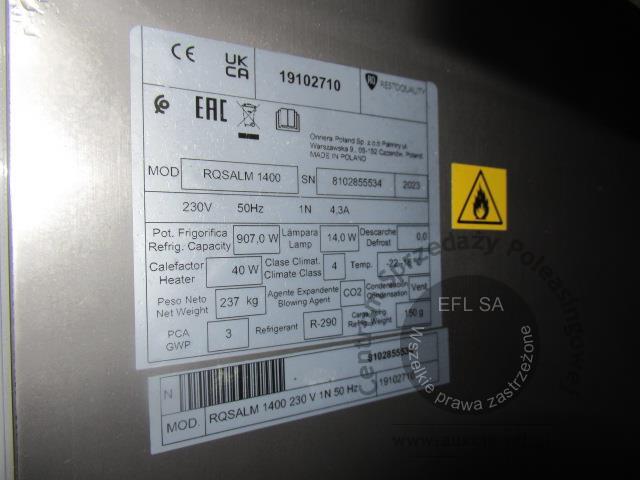 5 - Szafa mroźnicza RQSALM 1400 2023r.