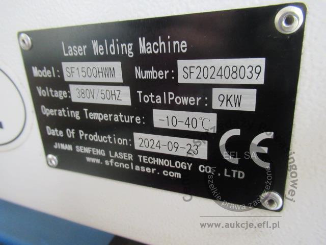 30 - Ręczna spawarka laserowa Jinan Senfeng MH1500HWM