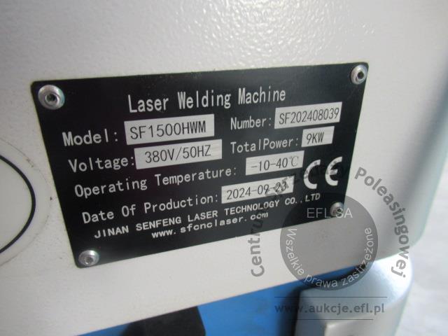 32 - Ręczna spawarka laserowa Jinan Senfeng MH1500HWM