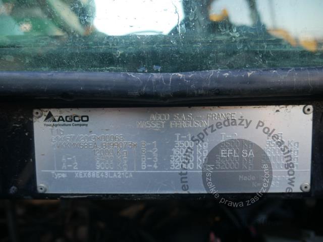 24 - Ciągnik rolniczy Massey Ferguson MF 7726S   2019r.