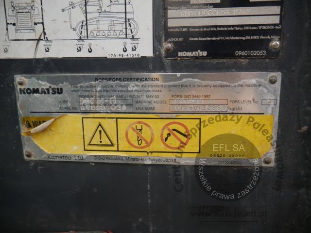32 - Spycharka gąsienicowa KOMATSU D51PX-22 2010r.