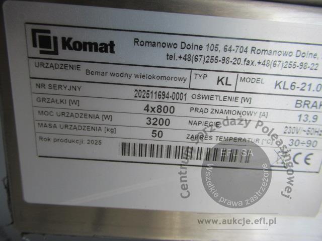 10 - Bemar wodny KOMAT Model: KL6-21.0044