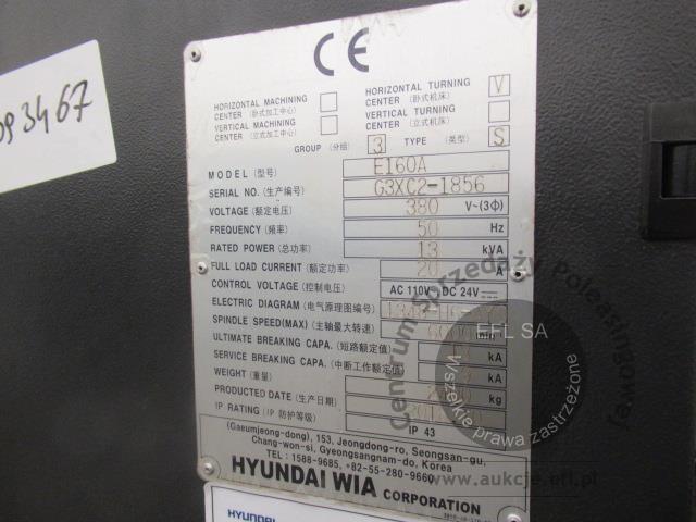 13 - Tokarka HYUNDAI WIA Corporation 2018r.