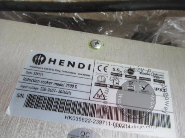 3 - Kuchenka - płyta indukcyjna HENDI - 3500 D