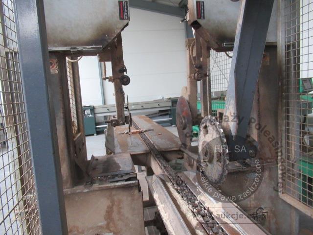 3 - Trak piła 2 taśmowa pionowa AMIX typ PT-2P z podajnikiem 2018r