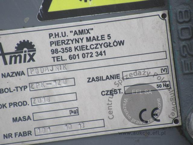 28 - Trak piła 2 taśmowa pionowa AMIX typ PT-2P z podajnikiem 2018r