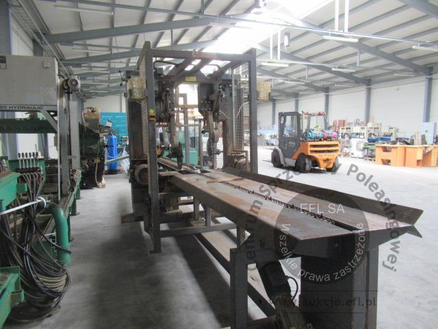 4 - Trak piła 2 taśmowa pionowa AMIX typ PT-2P z podajnikiem 2018r