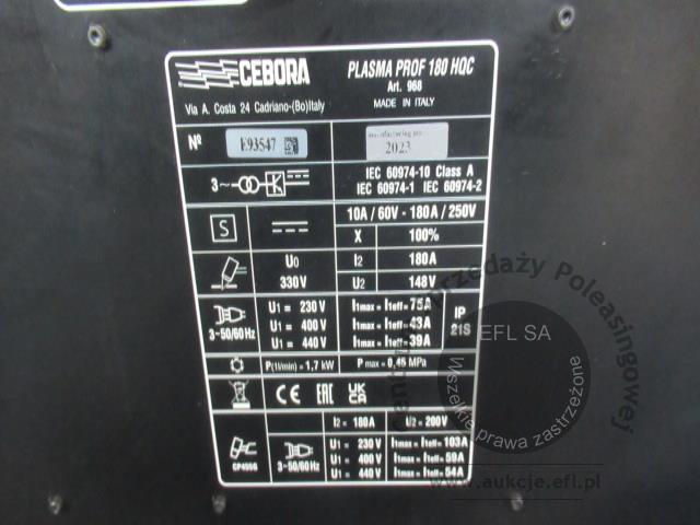 26 - Przecinarka plazmowa CNC - STIGAL  typ VX Standard 2023r.